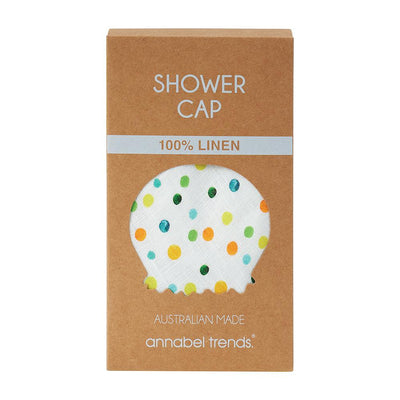 Linen Shower Cap - Amalfi Spot-Annabel Trends-Lima & Co