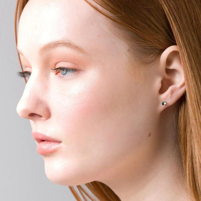 March Aquamarine Crystal Stud-Liberte-Lima & Co