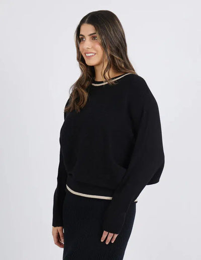 Milena Crew - Black-Foxwood-Lima & Co
