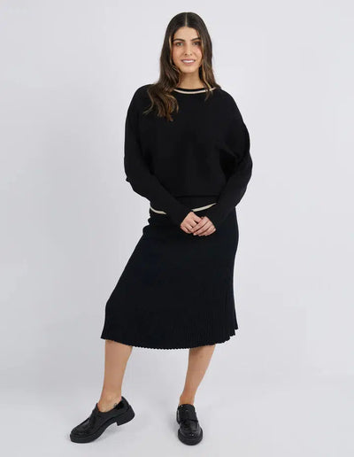 Milena Crew - Black-Foxwood-Lima & Co