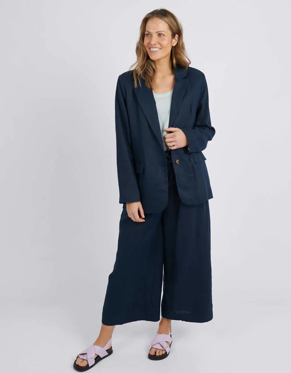 Millie Blazer - Navy-Elm Lifestyle-Lima & Co