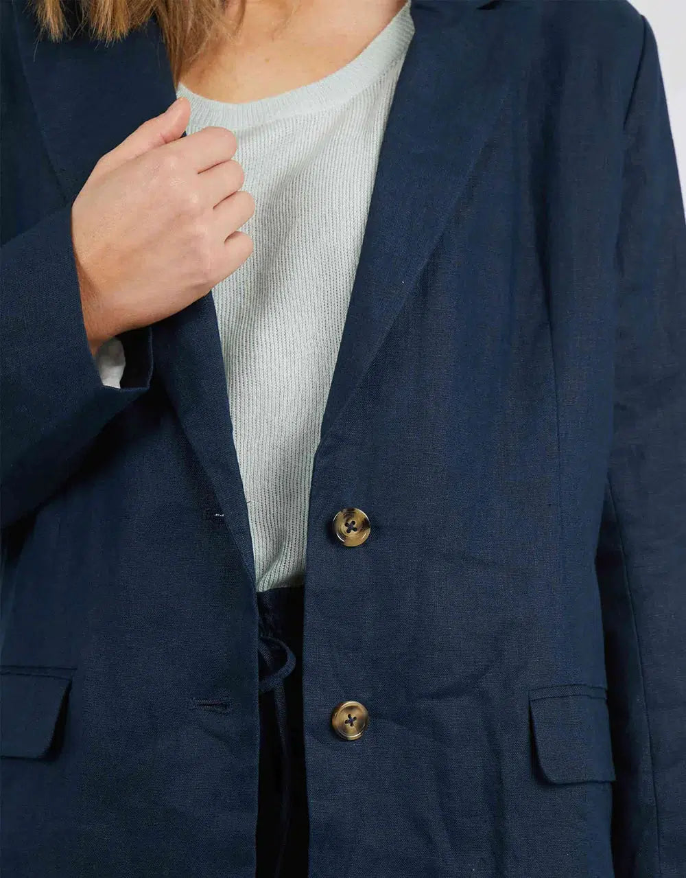 Millie Blazer - Navy-Elm Lifestyle-Lima & Co