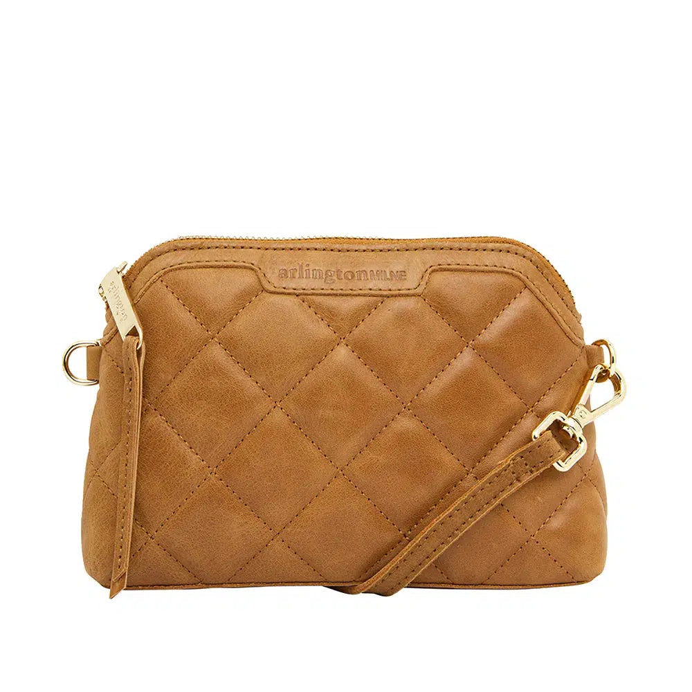 Mini Abigail Bag - Quilted Vintage Tan-Arlington milne-Lima & Co