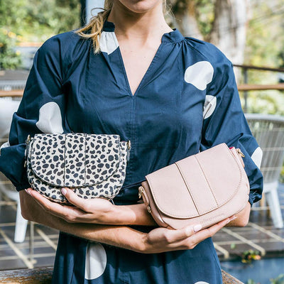 Mini Zara Saddle Bag - Biscotti-Arlington milne-Lima & Co