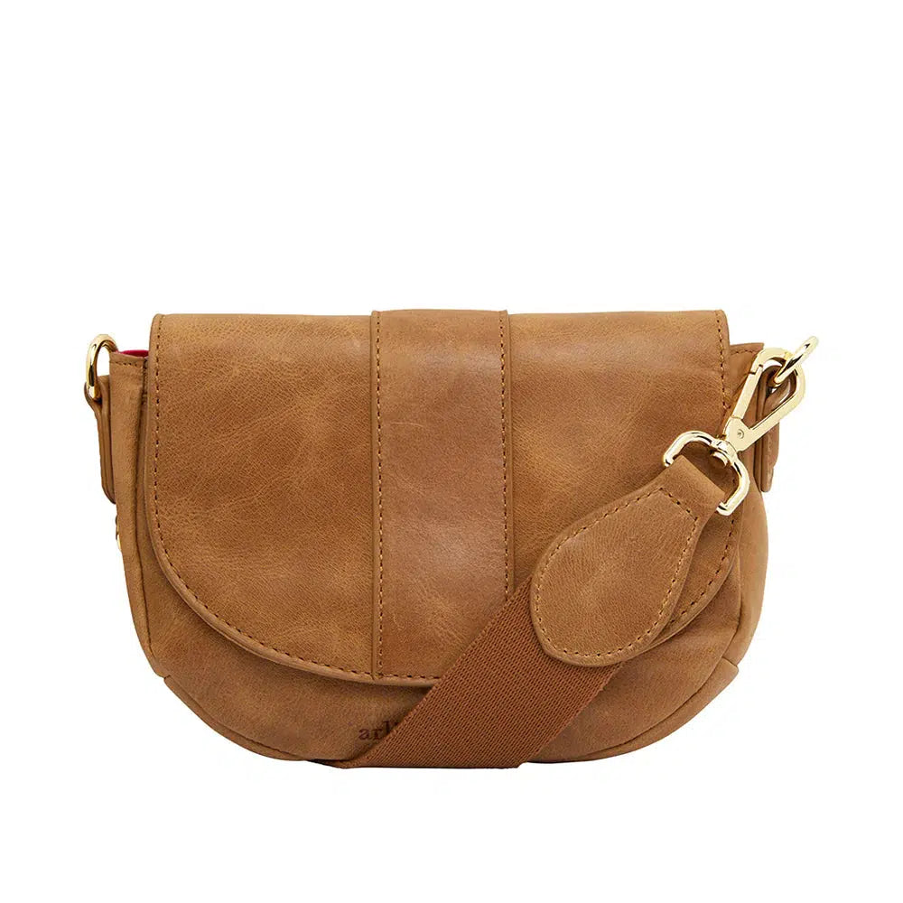 Mini Zara Saddle Bag Vintage Tan Lima & Co