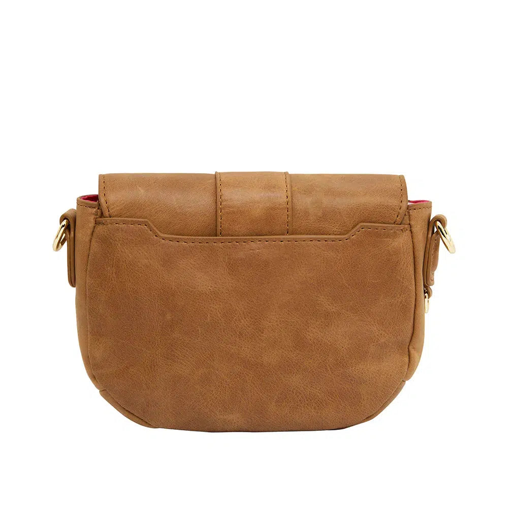 Mini Zara Saddle Bag Vintage Tan Lima & Co