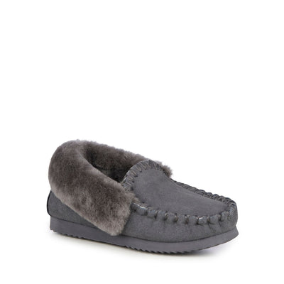 Molly Moccasin - Charcoal-Emu-Lima & Co