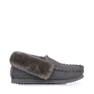 Molly Moccasin - Charcoal-Emu-Lima & Co