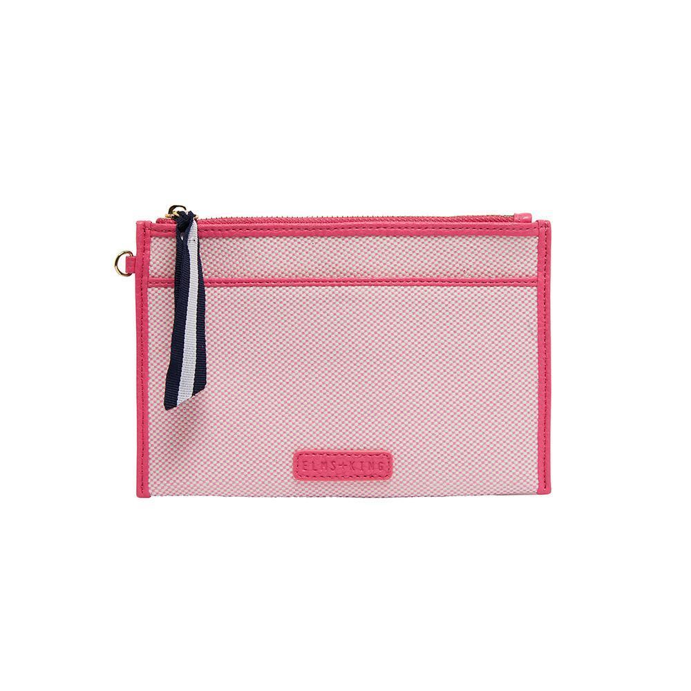 NEW YORK COIN PURSE - FUCHSIA W CANVAS-ELMS AND KING-Lima & Co