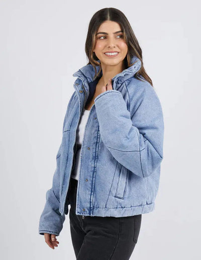 Rosalee Denim Jacket - Vintage Mid Blue-Foxwood-Lima & Co