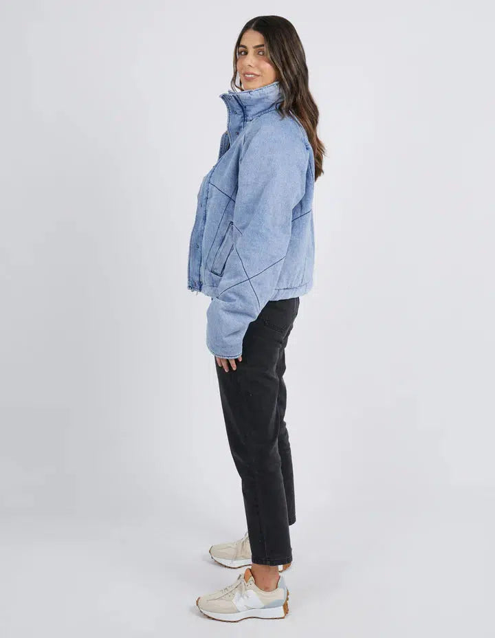 Rosalee Denim Jacket - Vintage Mid Blue-Foxwood-Lima & Co