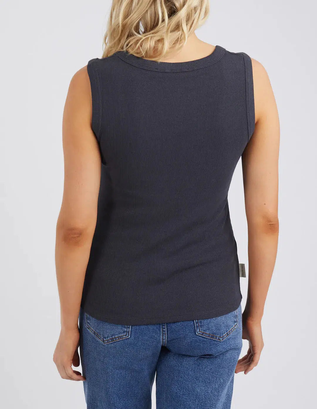 Sadie Rib Tank - Coal-Foxwood-Lima & Co