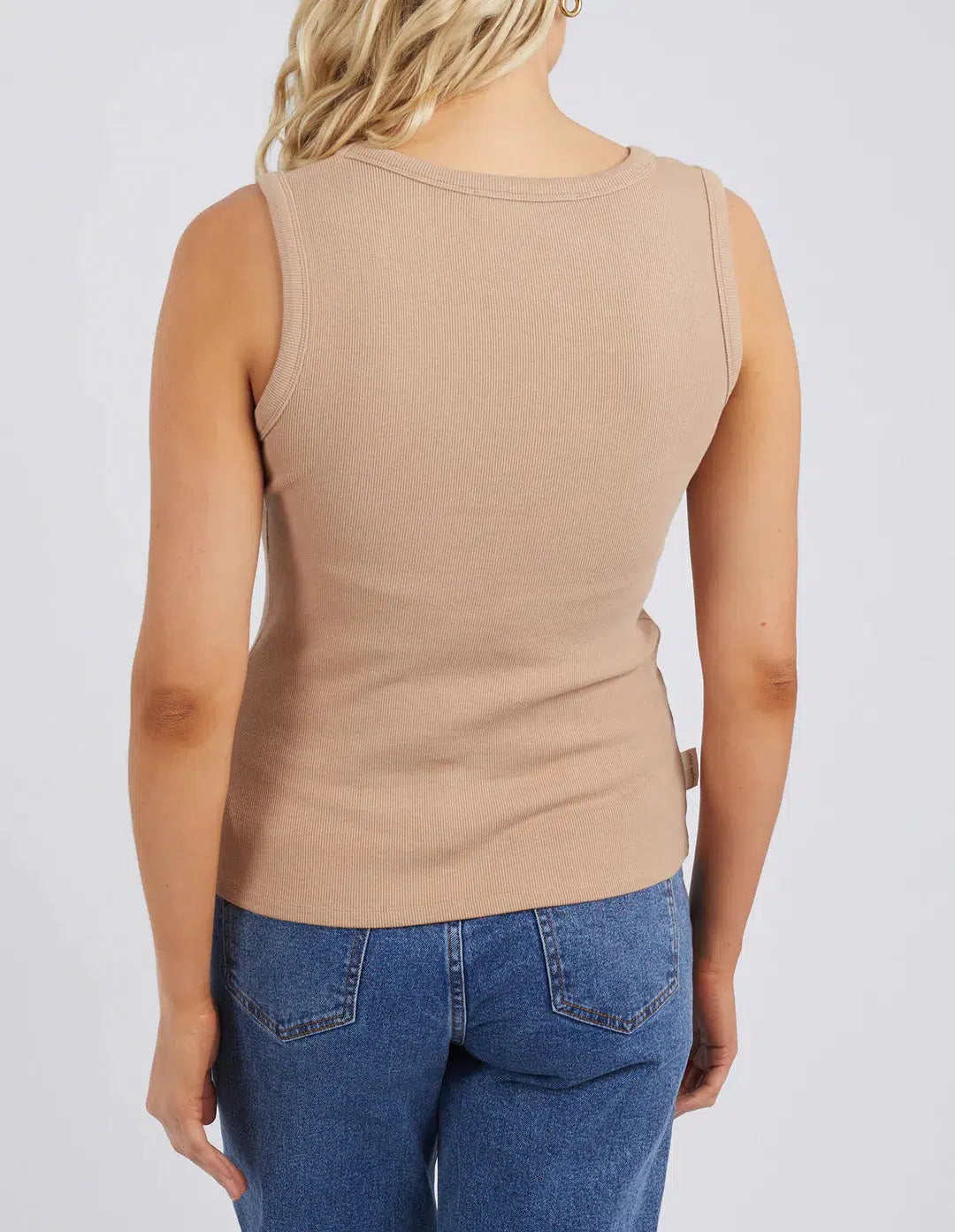 Sadie Rib Tank - Sand-Foxwood-Lima & Co