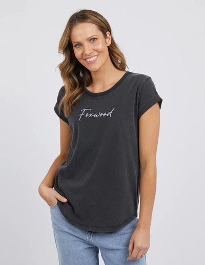 Signature Tee - Black-Foxwood-Lima & Co
