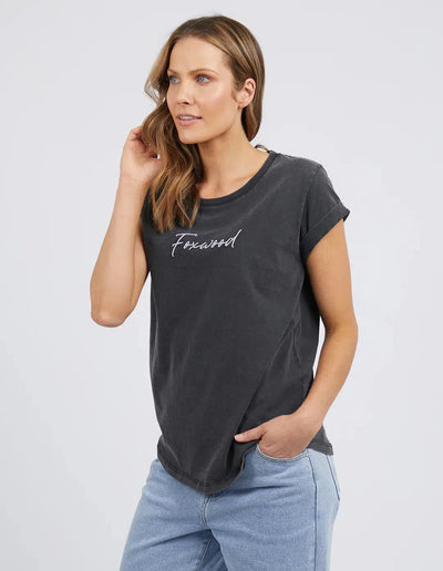 Signature Tee - Black-Foxwood-Lima & Co