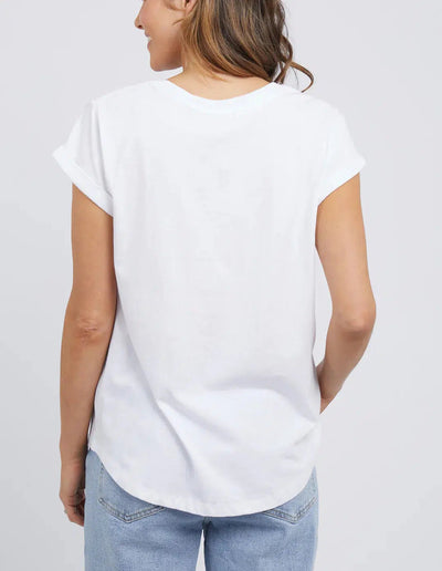 Signature Tee - White-Foxwood-Lima & Co