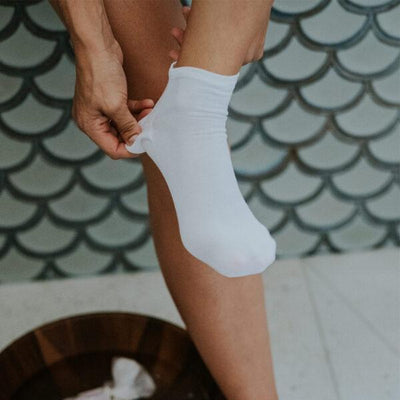 SPATRENDS GEL SOCKS WHITE-ANNABEL TRENDS-Lima & Co