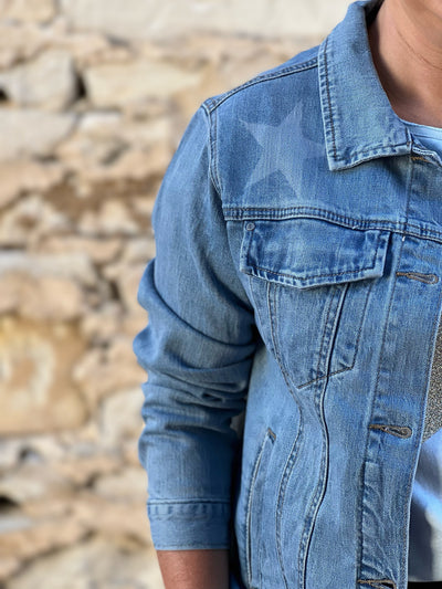 Star Denim Jacket Blue-Elm Lifestyle-Lima & Co