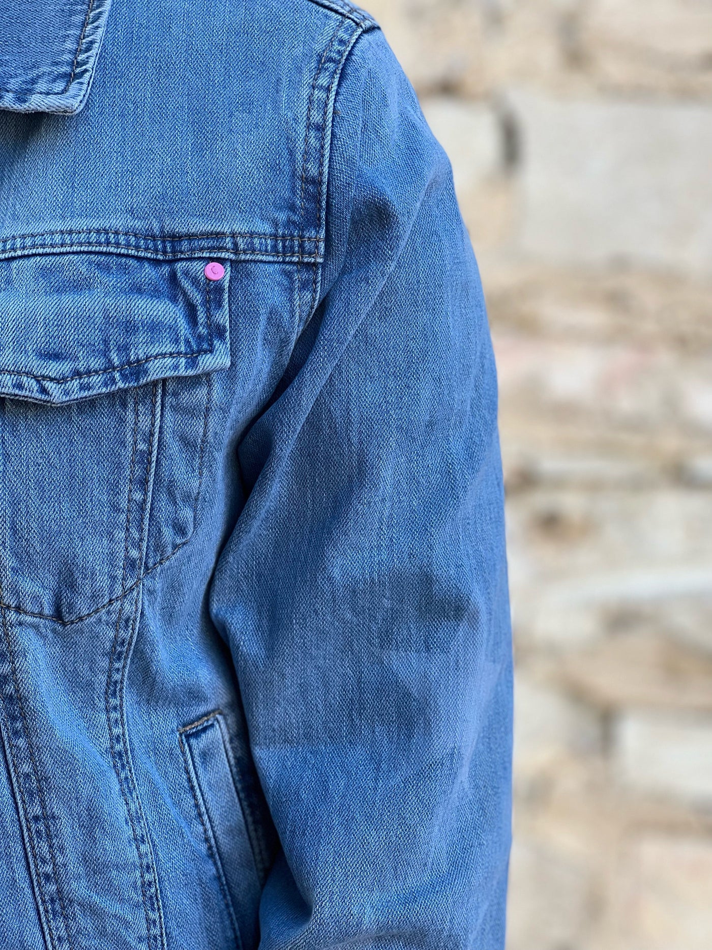 Star Denim Jacket Blue-Elm Lifestyle-Lima & Co