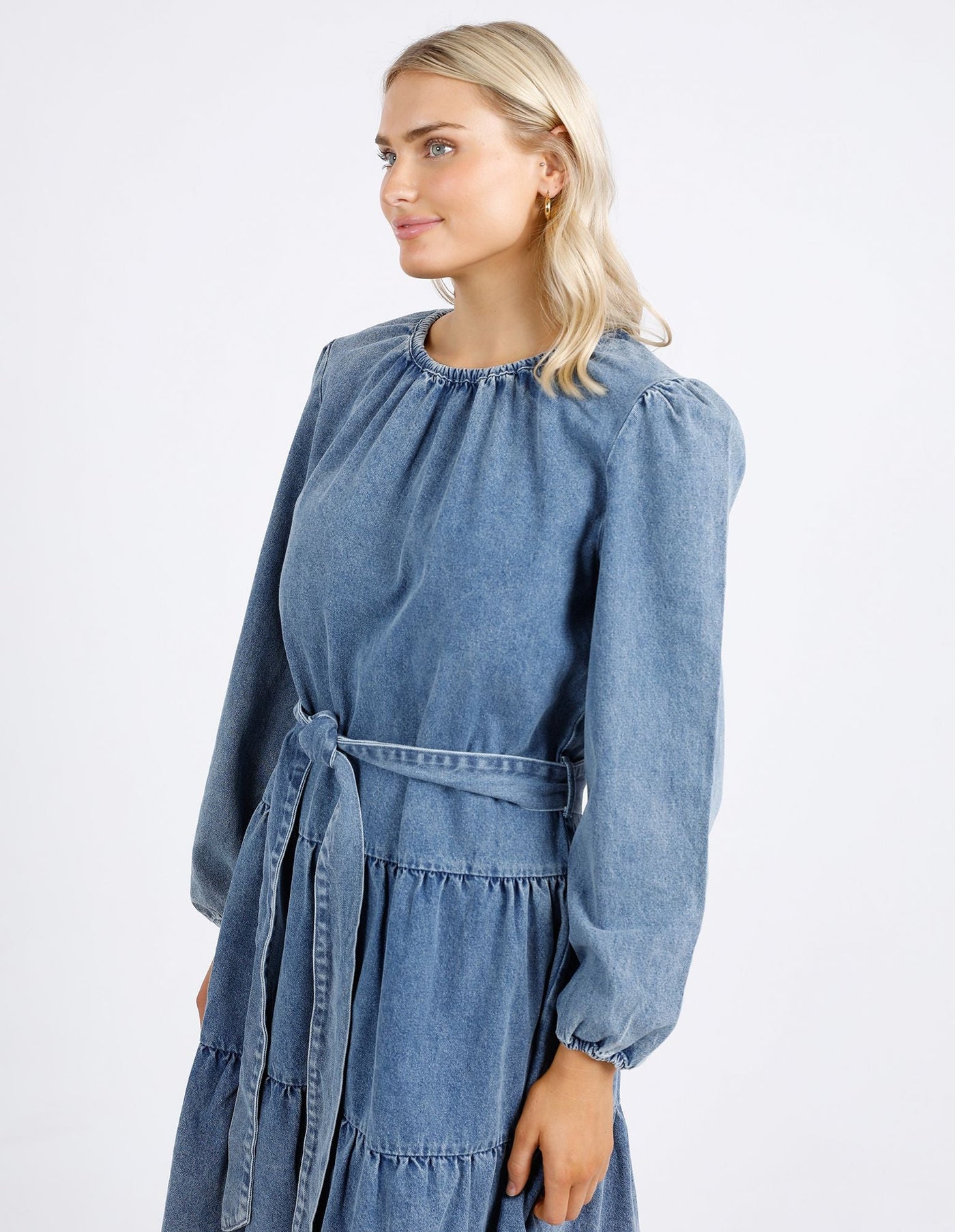 Vada Dress - Mid Blue Wash-Foxwood-Lima & Co