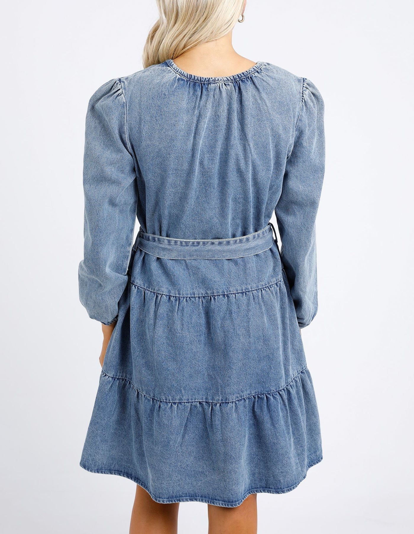 Vada Dress - Mid Blue Wash-Foxwood-Lima & Co