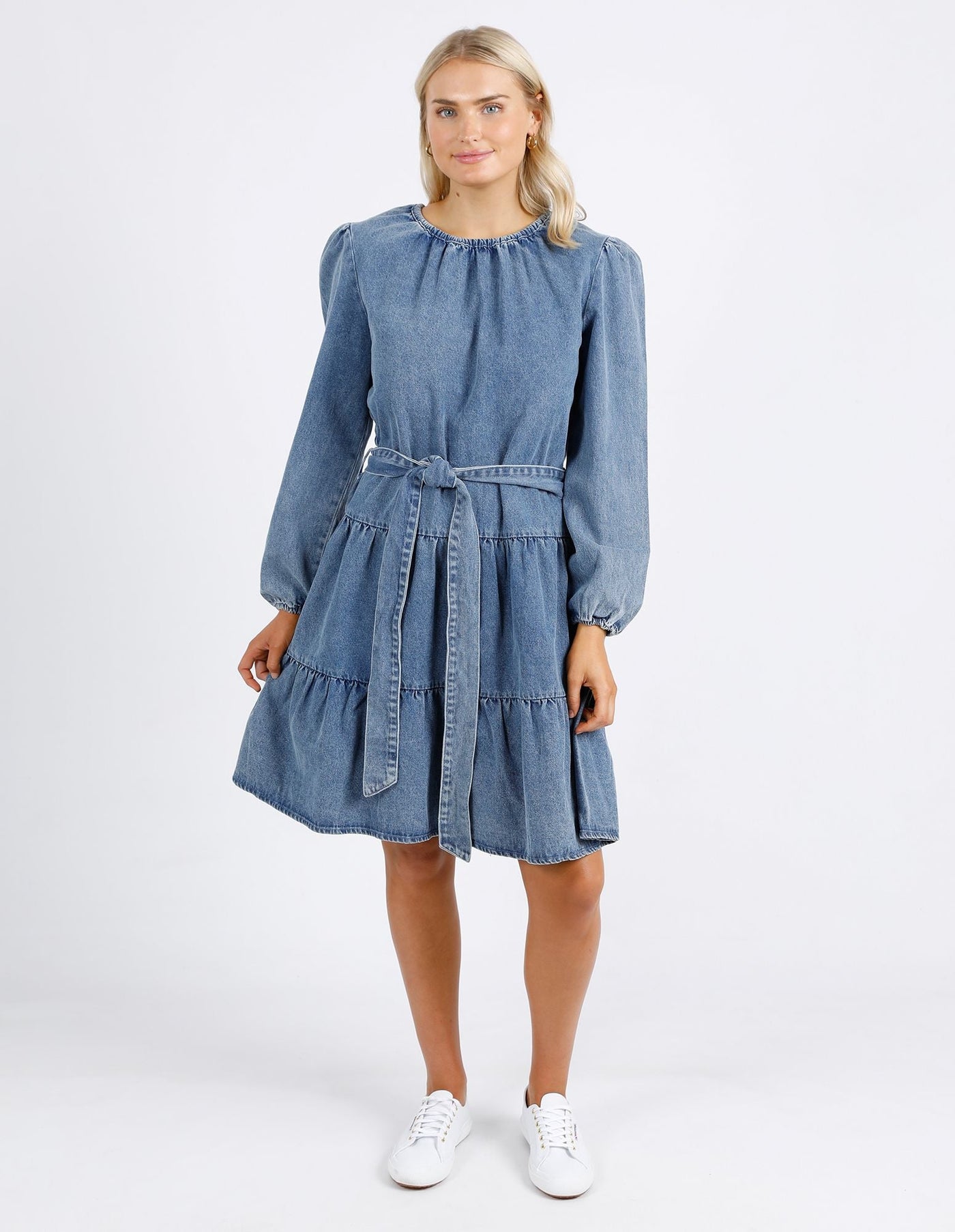 Vada Dress - Mid Blue Wash-Foxwood-Lima & Co