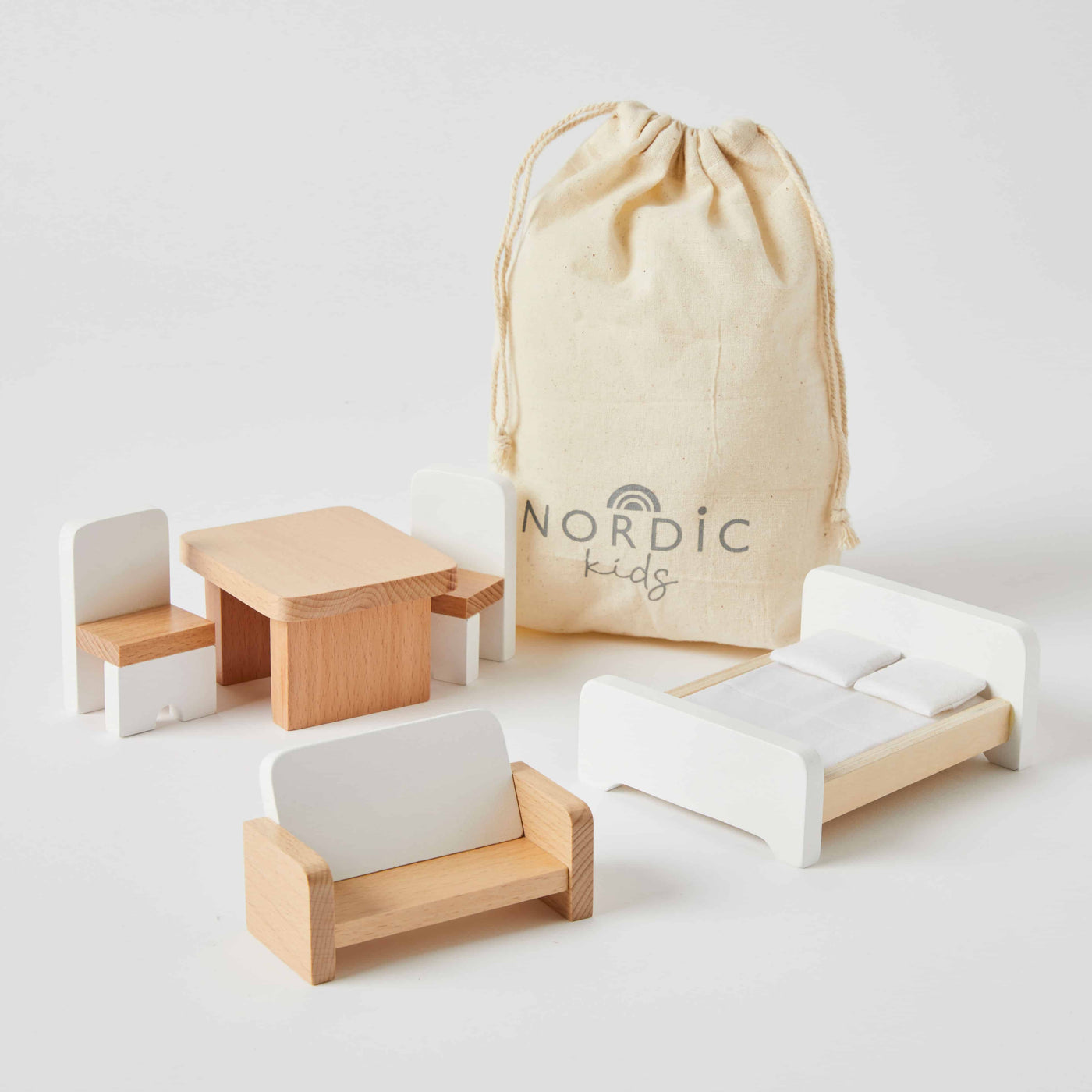 WOODEN DOLL HOUSE FURNITURE-Nordic Kids-Lima & Co