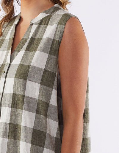 YARRA CHECK DRESS-Foxwood-Lima & Co