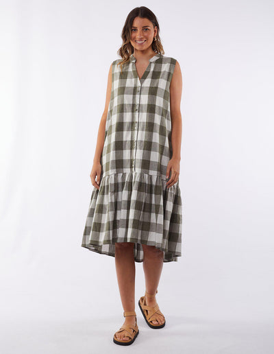 YARRA CHECK DRESS-Foxwood-Lima & Co