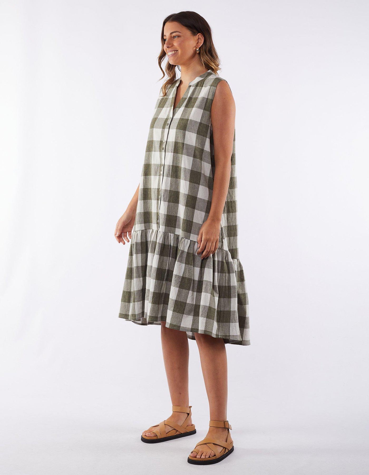 YARRA CHECK DRESS-Foxwood-Lima & Co