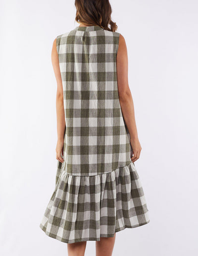 YARRA CHECK DRESS-Foxwood-Lima & Co
