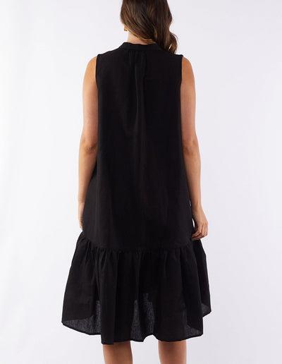 YARRA DRESS BLACK-Foxwood-Lima & Co