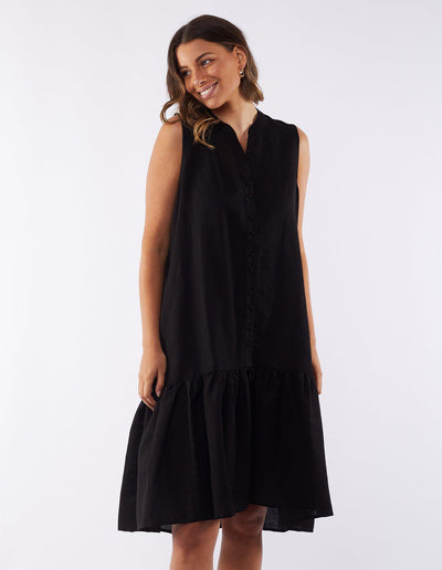 YARRA DRESS BLACK-Foxwood-Lima & Co