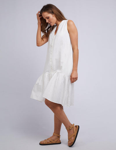 YARRA DRESS WHITE-Foxwood-Lima & Co