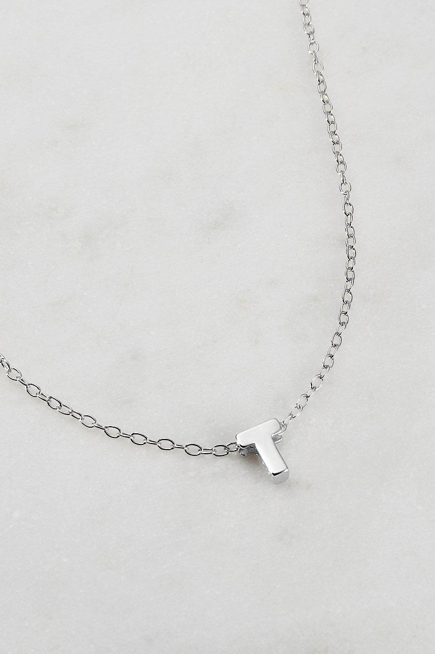 ZAFINO SILVER LETTER NECKLACE-ZAFINO-Lima & Co